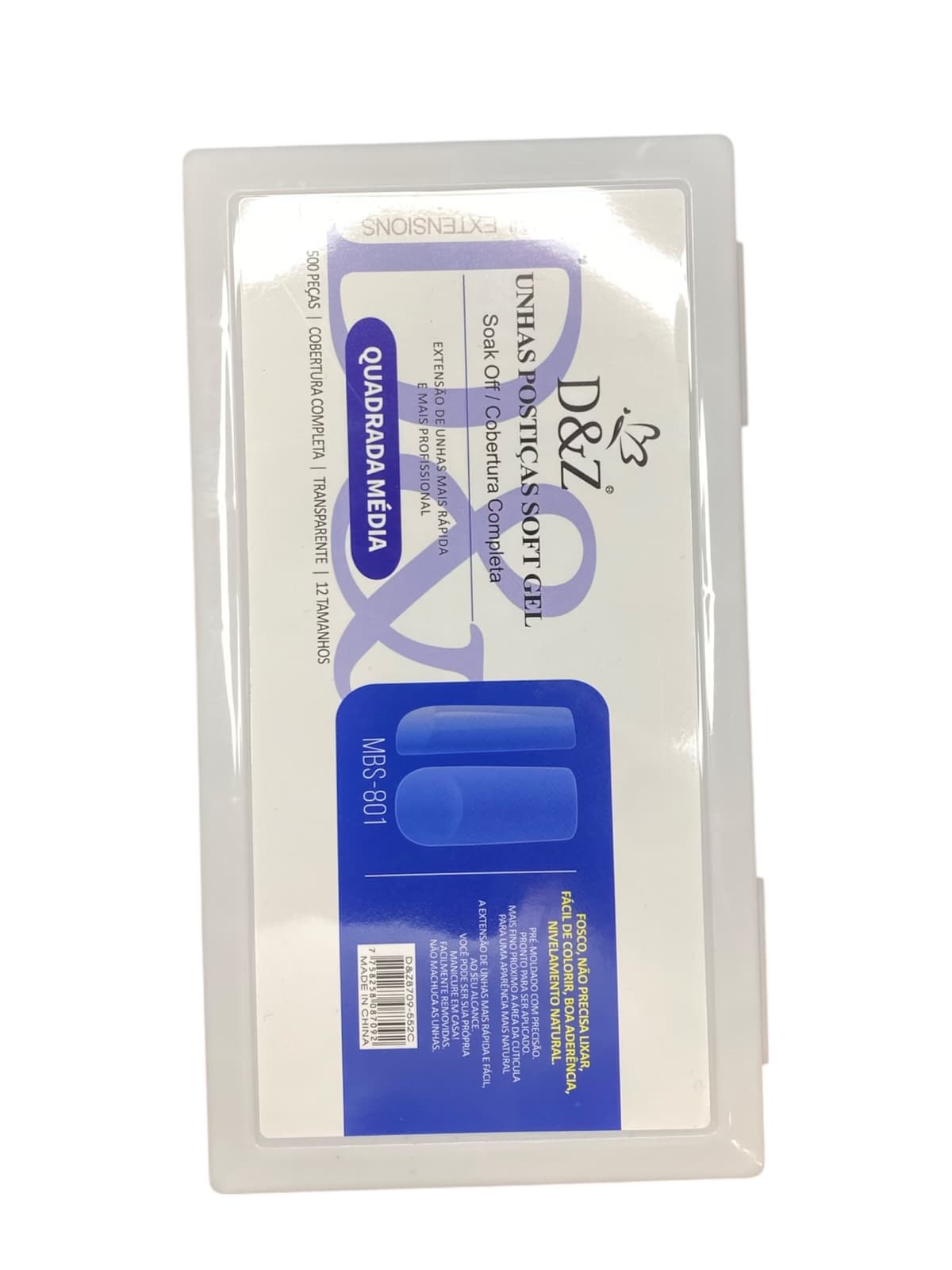 Soft Gel Transparente Dez com 500 Unidades