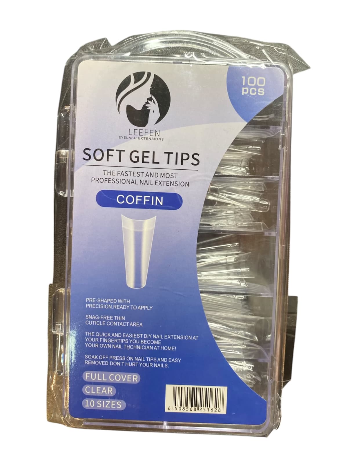 Soft Gel Transparente Leefen 100 Unidades