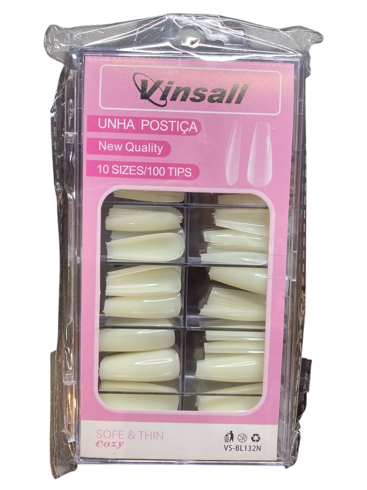 Postiça Leitosa Vinsall com 100 Unidades