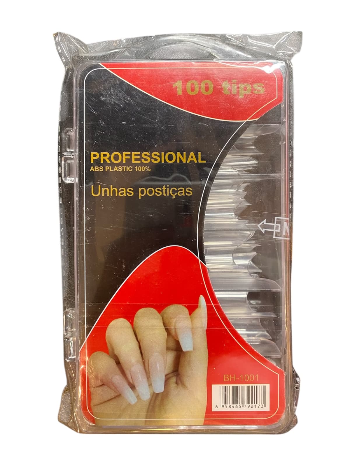 Tips Transparente com 100 Unidades