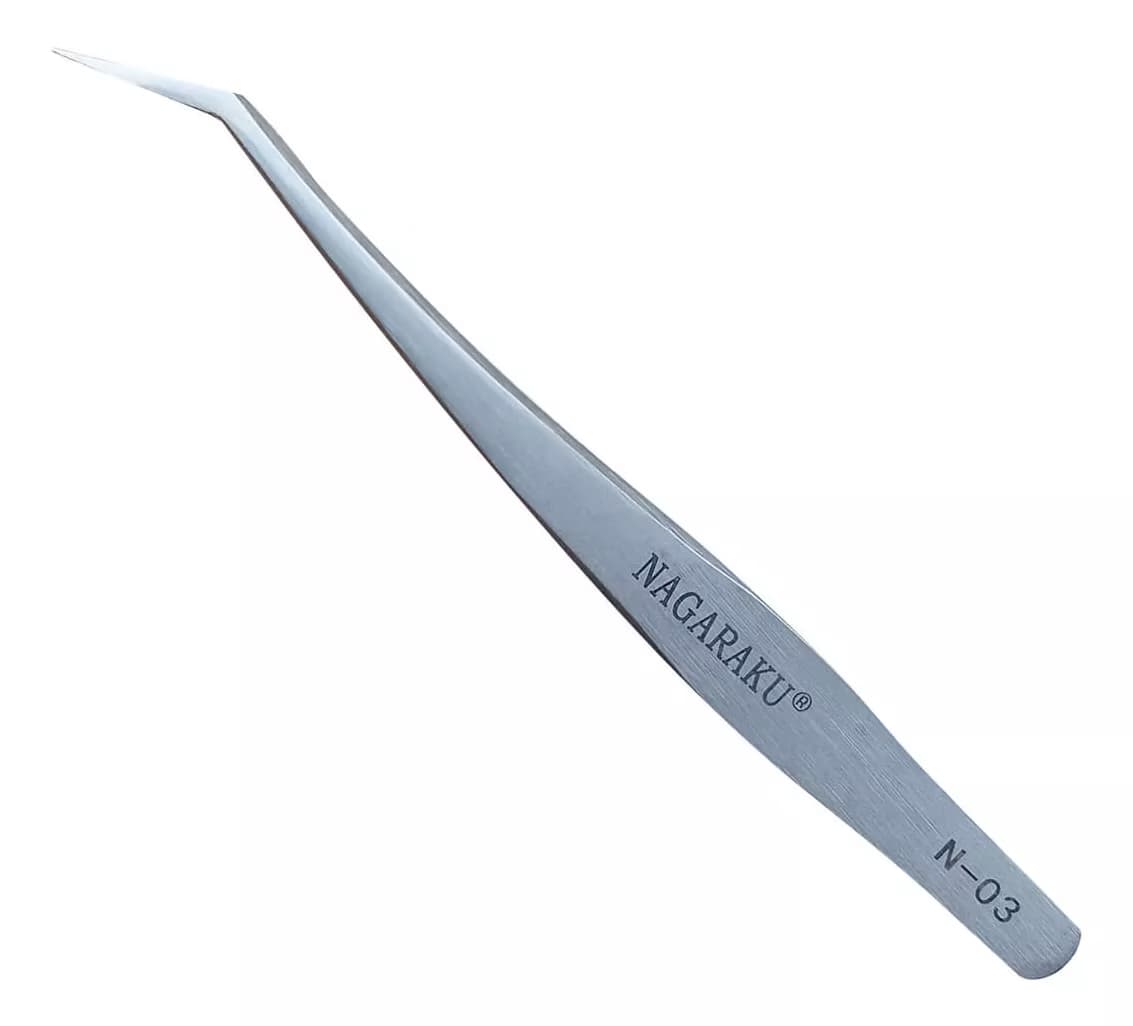 Pinça Nagaraku Prata N-03 – Curva
